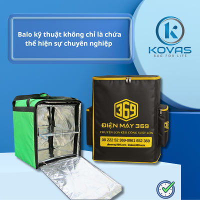 Balo kỹ thuật không chỉ là chứa – thể hiện sự chuyên nghiệp