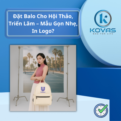 Đặt Balo Cho Hội Thảo, Triển Lãm – Mẫu Gọn Nhẹ, In Logo?