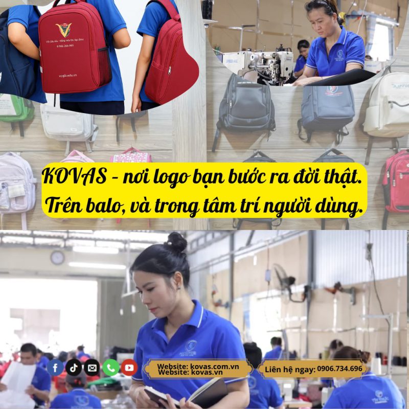 Xưởng May Balo Quà Tặng Doanh Nghiệp Uy Tín Tại TPHCM