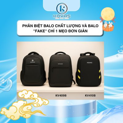 Phân biệt balo chất lượng và balo "fake" chỉ 1 mẹo đơn giản