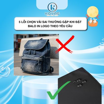 5 lỗi chọn vải sai khi đặt balo in logo theo yêu cầu