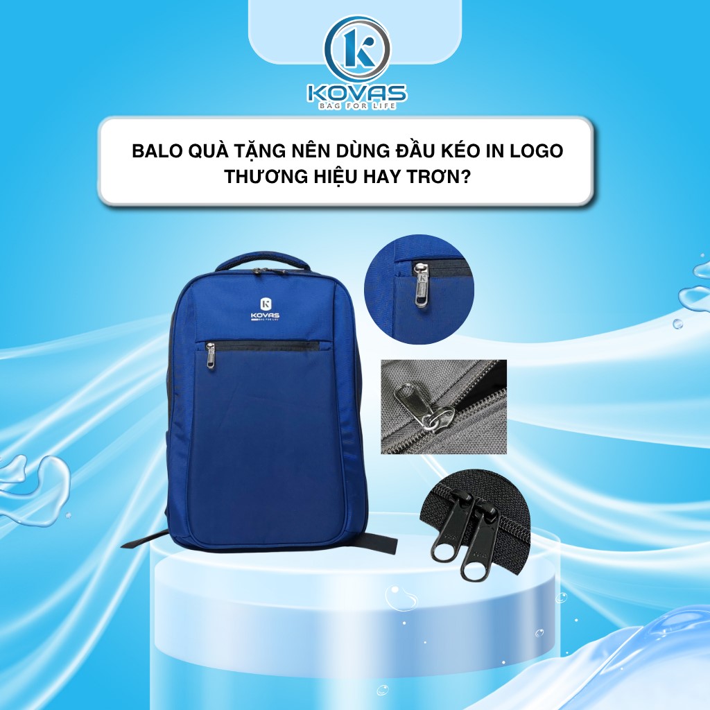 Balo quà tặng nên dùng đầu kéo in logo thương hiệu hay trơn?