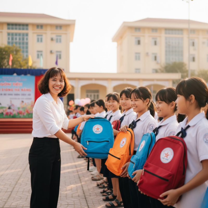 Balo quà tặng sự kiện chọn màu gì hợp nhận diện thương hiệu
