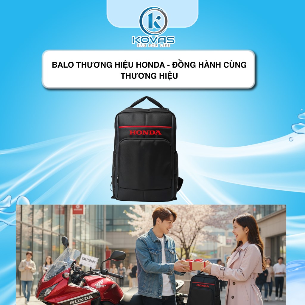 Balo thương hiệu Honda - Đồng hành cùng thương hiệu